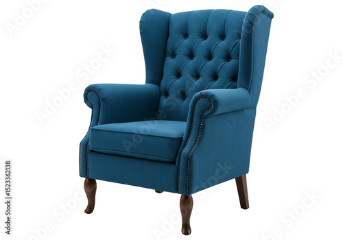 Illustration Blue Wingback ...