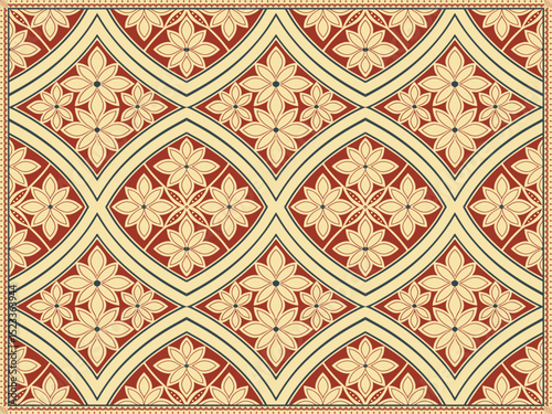 Farblic carpet luxury seamless vintage pattern