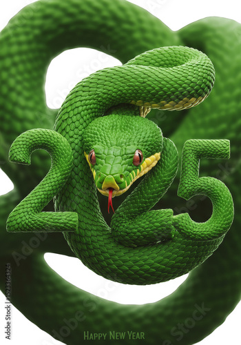 Illustration Green Viper Sn...