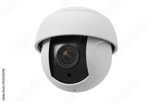 Isolated Security Camera Technology Equipment Surveillance on Transparent