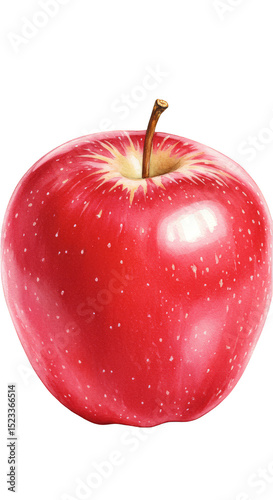 Illustration of a Red Apple...