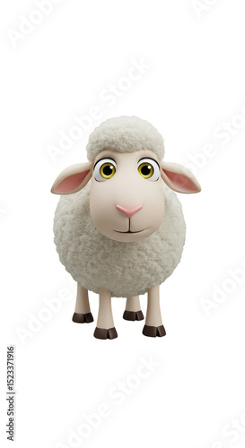Illustration of Cute White ...