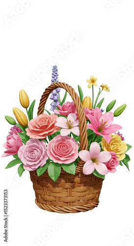 Illustration of Flower Bouq...