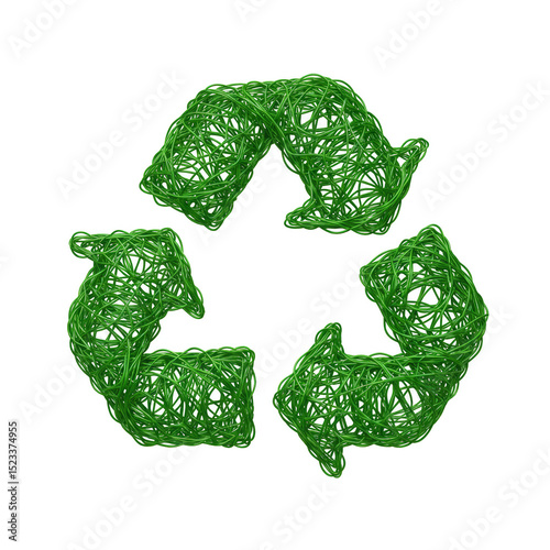Illustration of Green Recyc...
