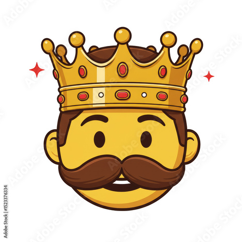 Illustration of King Emoji ...