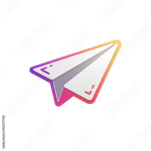 Illustration of Paper Plane...
