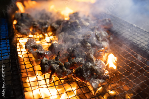 地鶏の炭火焼き