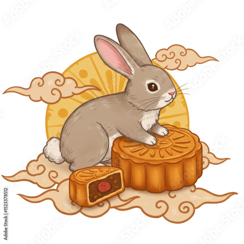 Illustration of Rabbit with...