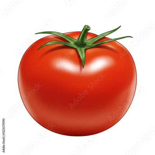 Illustration of Ripe Red To...