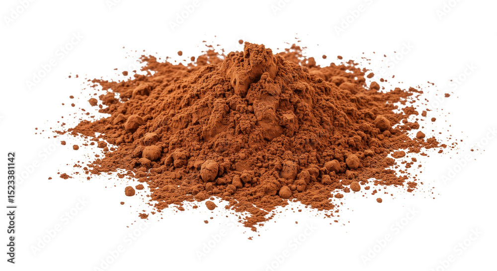 Pile Of Brown Cocoa Powder Isolated On Transparent Background Pile Of Brown Cocoa Powder Isolated On Transparent Background
