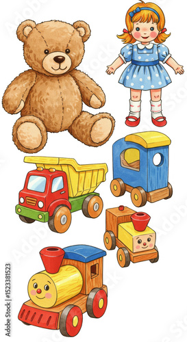 Illustration of Vintage Toy...