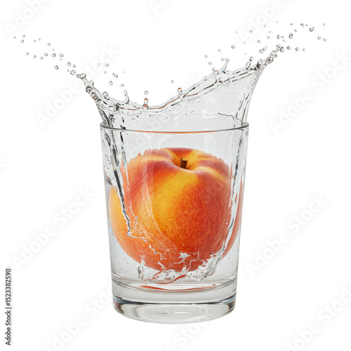 Illustration Peach Splashin...