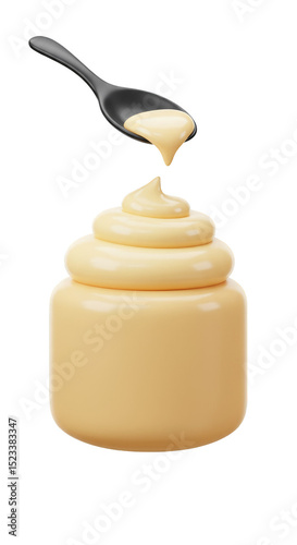Illustration Spoon Creaming...