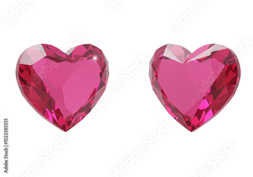 Isolated 3D Rendered Facete...