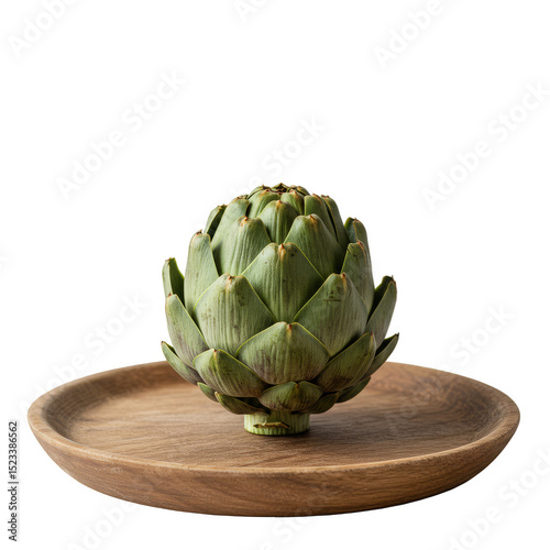 Isolated Artichoke on Woode...