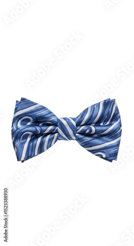 Isolated Blue and White Str...