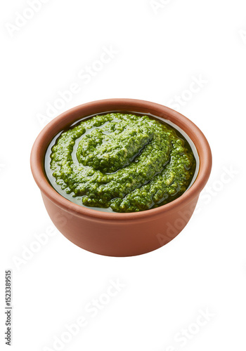 Isolated Bowl of Green Pest...