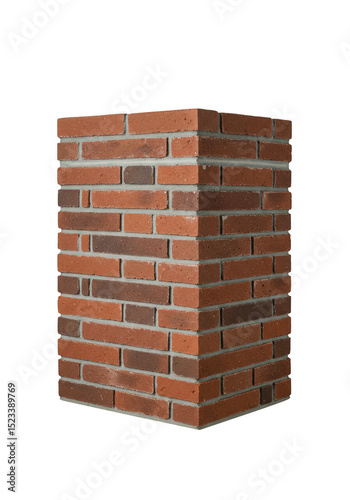 Isolated Brick Wall Corner ...