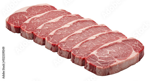 Isolated Close Up of Raw Ma...