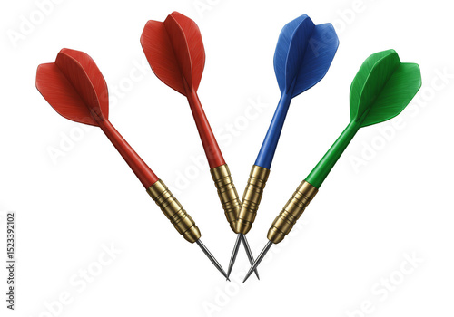 Isolated Darts Arrow Game w...