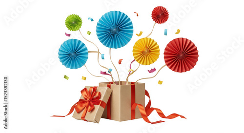 Isolated Decorative Gift Bo...