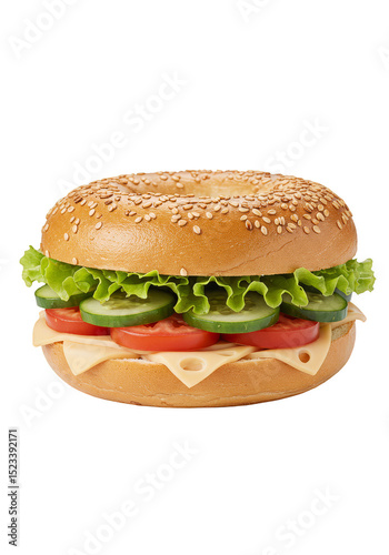 Isolated Delicious Bagel Sa...