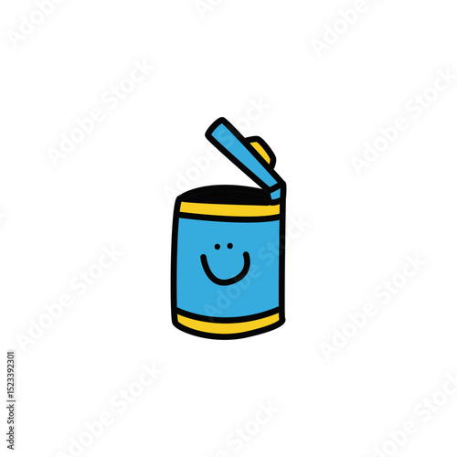 Rubbish bin graphic design illustration
