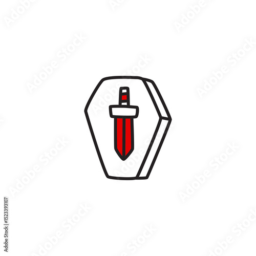 Coffin design vector illustration