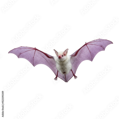 Isolated Flying Bat Mammal ...