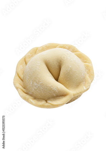 Isolated Fresh Dough Dumpling Traditional Recipe On Transparent Background