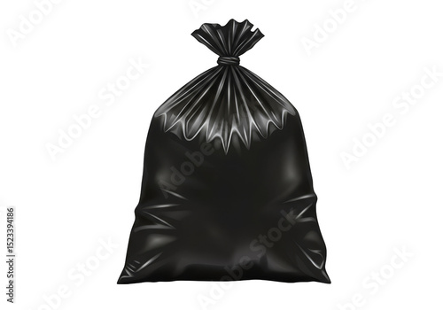 Isolated Garbage Trash Blac...