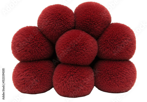 Isolated Glittering Red Sph...