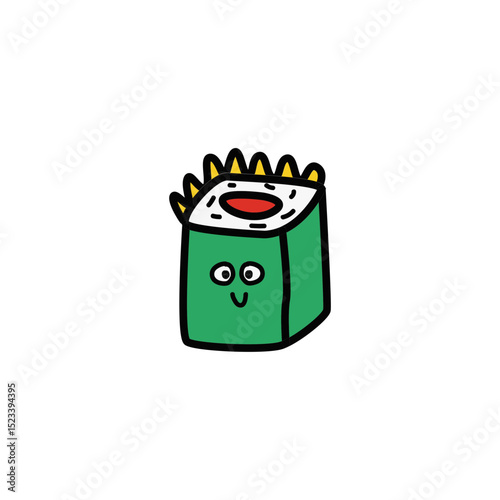 Onigiri food icon design vector illustration