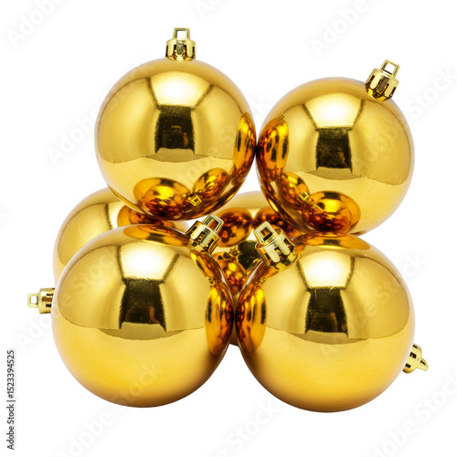 Isolated Gold Bauble Orname...