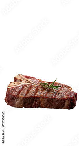 Isolated Grilled Beef Steak...