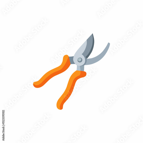 garden scissors isolated on white background