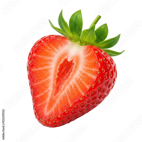 Isolated Half Strawberry Re...