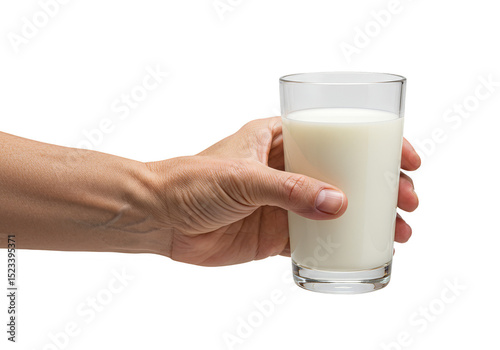 Isolated Hand Holding Clear...