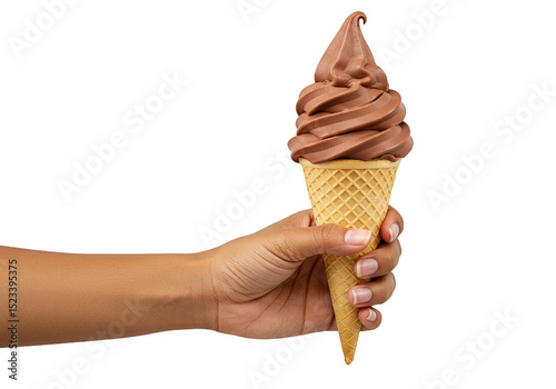 Isolated Hand Holding Choco...