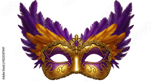 Isolated Masquerade Mask wi...