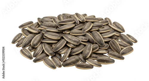 Isolated Pile of Black Sunf...