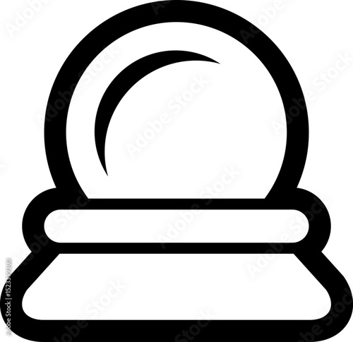 Simple flat essentials icon with minimalistic outline design for clean and modern interface applications.