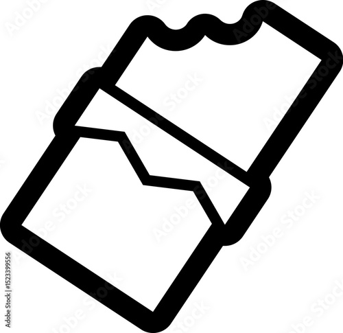 Simple flat essentials icon with minimalistic outline design for clean and modern interface applications.
