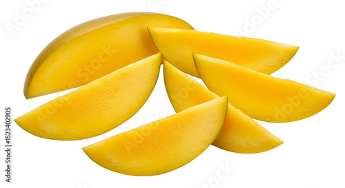 Isolated Sliced Yellow Mang...