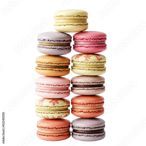 Isolated Stack of Colorful ...