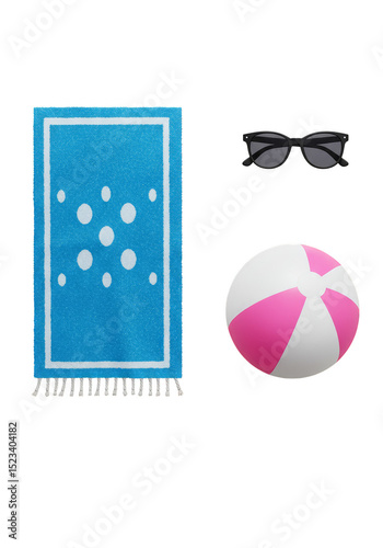 Isolated Summer Beach Ball ...