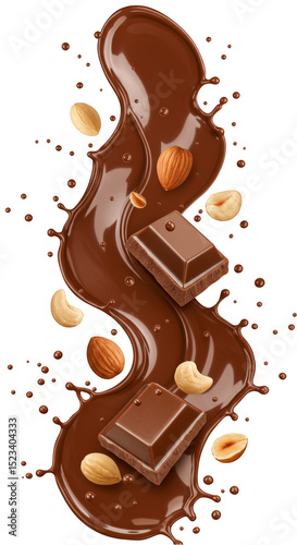 Isolated Sweet Milk Chocola...