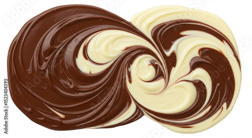 Isolated Swirl Chocolate De...