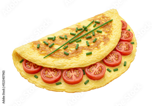 Isolated Transparent Omelet...