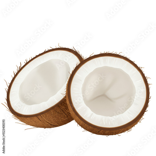 Isolated Tropical Coconut H...